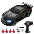 thumbnail image 2 of 1/64 Scale Drift RC Car, 4WD Desktop Mini Racing Drift Remote Contrl Car Model, 2.4Ghz RC Vehicle Hobby Toy Gift for Adults Black, 2 of 3