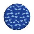 thumbnail image 3 of Rv Spare Tire Cover 15 inch - Blue Dragonfly Print Tire Covers for Trailers, Adjustable Camper Spare Tire Cover, 3 of 7
