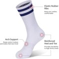 thumbnail image 4 of Jtbuh XLY Women's and Men's 3-8 Pairs Athletic Cushion Crew Socks Multi, 4 of 5