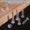 thumbnail image 4 of Uxcell 40Pcs M3x10mm Plastic Phillips Machine Screws, Insulated PC Countersunk Screws, 4 of 7