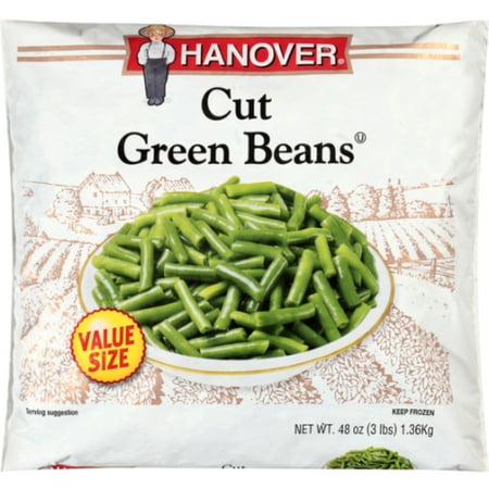 Hanover Cut Green Beans, Country Fresh Classics, Value Size, 48 oz Bag (Frozen) – Family-Size Vegetables for Easy Sides