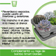 thumbnail image 3 of Kit 3 Charola moderna rectangular para suculentas Smart Garden  Gris, 3 of 6