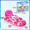 thumbnail image 4 of Pack de 2 sillas de piscina Pool Float FinduWill de gran tamaño para adultos, 4 of 5