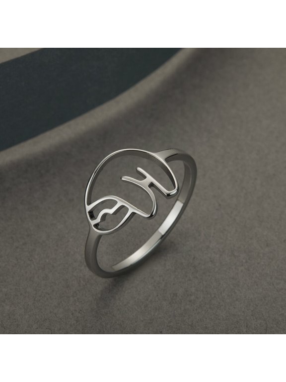 Gold Plated Sloth Ring Stainless Steel Cute Animal Gift For Women Girl Daughter