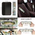 thumbnail image 3 of Jeiento Dragonfly Auto Seat Covers Full Set of 13 with Car Steering Wheel Cover Seatbelt Shoulder Pad Dahlia Trash Bin Rearview Mirror Cover Coasters Keychain Lipstick Holder Car Accessory Decor, 3 of 5