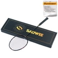 thumbnail image 1 of Full Carbon Fibre Badminton Racket, 5U G5 26-30lbs Lightweight, Wave Shaped Racket Frame with Shock-Absorbing Nails, Free Overgrip and Bag, 1 of 6