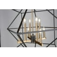 thumbnail image 3 of AC11208-Artcraft Lighting-Roxton - 8 Light Chandelier-Matte Black/Harvest Brass Finish, 3 of 7