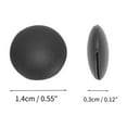 thumbnail image 4 of Unique Bargains 5 Pair Eyeglass Temple Tips Round Pattern Anti-slip Ear Hooks 0.55"x0.55"x0.12" Black, 4 of 5