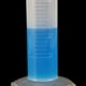 thumbnail image 4 of TKSE Cilindros de medición de plástico, Vol.250ml, Material PP con graduación impresa en azul, Cilindro de medición Plástico Graduado Prueba de laboratorio Tubo de líquido caliente (250ml), 4 of 5