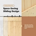 thumbnail image 5 of vidaXL NARVIK 35.4"x82.7" Solid Pine Wood Sliding Barn Door, Natural Brown, No Hardware Kits, 5 of 9