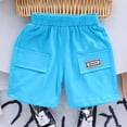 thumbnail image 6 of Toddler Boy Outfits Baby Boys 2PCS Shorts Set Kids Spring Summer Cotton Letter Print Short-sleeved Beach 12 18 24 Month 3T 4T 5T T-Shirt with T shirt Tops+Elastic Waist 2-Piece, 6 of 6