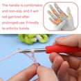 thumbnail image 4 of Jupean Aluminum Crochet Hooks with Ergonomic Grip, Assorted, 4.5 mm, 4 of 7
