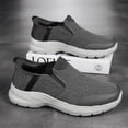 thumbnail image 4 of Mocasines de lona para correr con manos libres y zapatillas de deporte de moda con espuma viscoelástica para hombres, 4 of 9