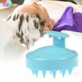 thumbnail image 3 of Cepillo de champú para masaje del cuero cabelludo, cepillo de pelo de silicona suave para mojado, seco, aceitoso, rizado, recto, grueso, fino, áspero, largo, corto, natural, hombres, mujeres, niños,, 3 of 5