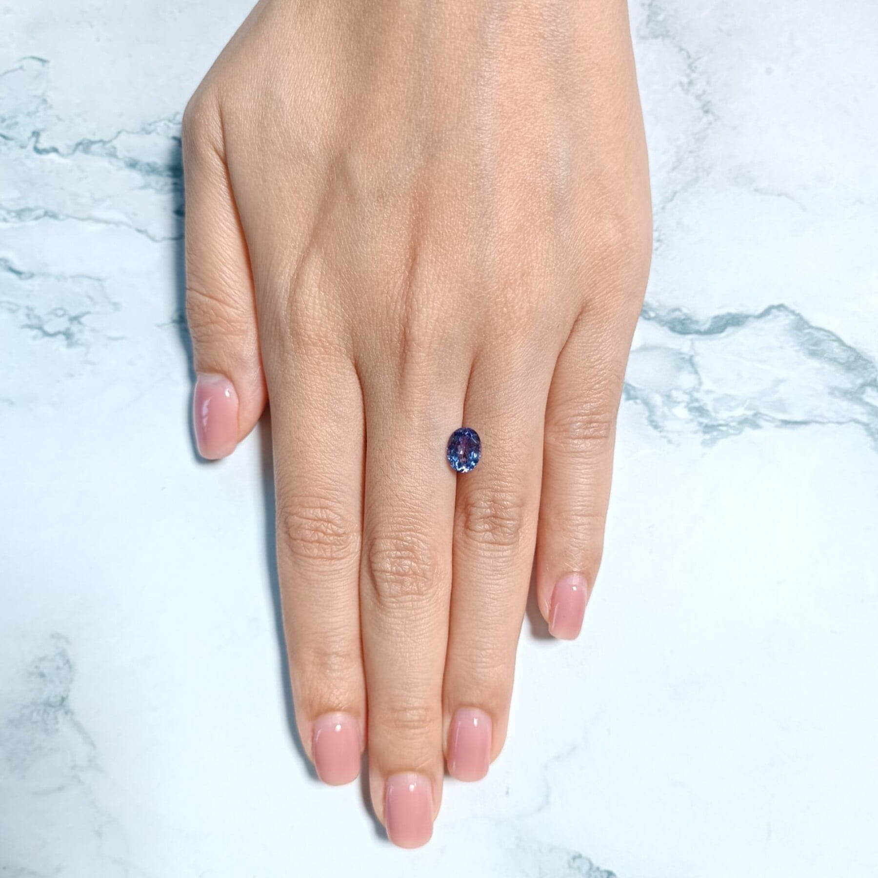Certified Real 1.25 Carat Tanzanite Oval Shape Brilliant Cut 8x6 mm Loose Gemstone December Birthstone