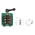 thumbnail image 4 of SagaSave Q5-15 Drum Reverse Switch 380V 15A IP44 3 Positons Forward/Off/Reverse Motor Control Waterproof, 4 of 7
