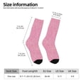 thumbnail image 4 of Goofa Glitter Pink Printed Men's Crew Socks, Soft Durable Breathable Moisture-Wicking with Odor Control Cotton socks, 4 of 9