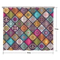 thumbnail image 5 of Multicolor Ethnic Mandala Pattern Shower Curtain 84"x72" ,Bathroom Decorative Shower Curtains Set with 12 Hooks,Modern Waterproof Washable Shower Curtain, 5 of 6