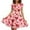 Pink Heart, variant on FKELYI Size XS Slip Dresses for Valentine's Day Comfortable Heart Print Swing Twirl Skater Dress Lightweight Sleeveless Dress for Women