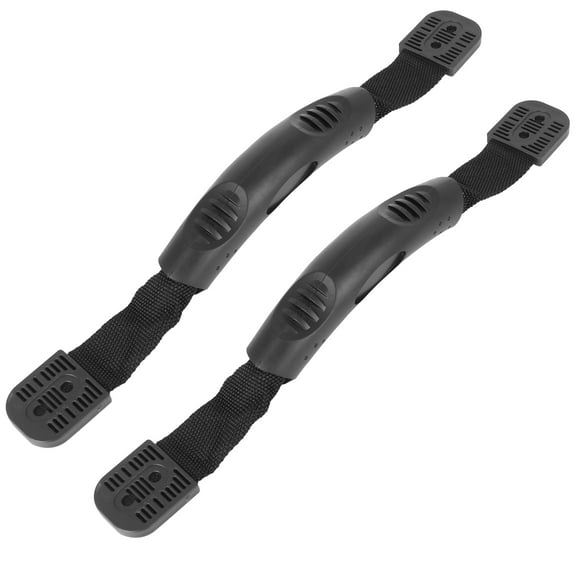 Unique Bargains 2pcs Universal Rubber Carry Grab Handle for Kayak Boat Canoe, Black