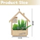 thumbnail image 2 of Simulación suculenta combinación planta en maceta colgante de pared pequeños adornos creativos plantas verdes artificiales de madera, 2 of 5