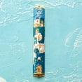 thumbnail image 3 of Matashi Hand Painted 5.5" Blue and Ivory Enamel Jerusalem Cityscape Mezuzah Embellished w/ a Star of David and fine, 3 of 7