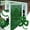 B, variant on 13Inch Irish St. Patrick's Day Lucky Green Shamrock Tinsel Wall Decoration, Indoor Hanging Shamrock Garlandh for Party Supply Home Window Wall Farmhouse Office Indoor Outdoor Decor