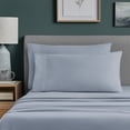 thumbnail image 5 of Mainstays 100% Cotton Dreamy Soft 2‑Pack 220 Thread Count Brushed and Washed Sateen Cotton King Pillowcases, Placid Blue, 5 of 8