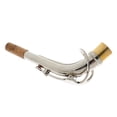 thumbnail image 1 of Accesorio de Saxofón Alto de Metal Duradero Eb con Cuello Doblado, Accesorio de Saxofón de Plateado, Bricolaje kusrkot Eb Alto Cuello de saxofón, 1 of 8