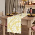 thumbnail image 2 of Pale Yellow Leaves Table Runner Farmhouse Botanical Branch Vintage Boho Tablerunners 13 x 60 Inch, Table Decorations Tabletop Scarf for Summer Gathering Holiday Farmhouse Kitchen Dining Decor, 2 of 8