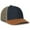 Dark Blue/khaki/brown, variant on Outdoor Cap FFA-DNM FFA® Denim Trucker W/ Canvas Visor-Dark Blue/Khaki/Brown