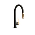 thumbnail image 1 of Dura Faucet Robinet DF-MK530SLK-MRG Utilisé pour Cuisine RV; Réducteur; Noir Mat/or Rose, 1 of 5