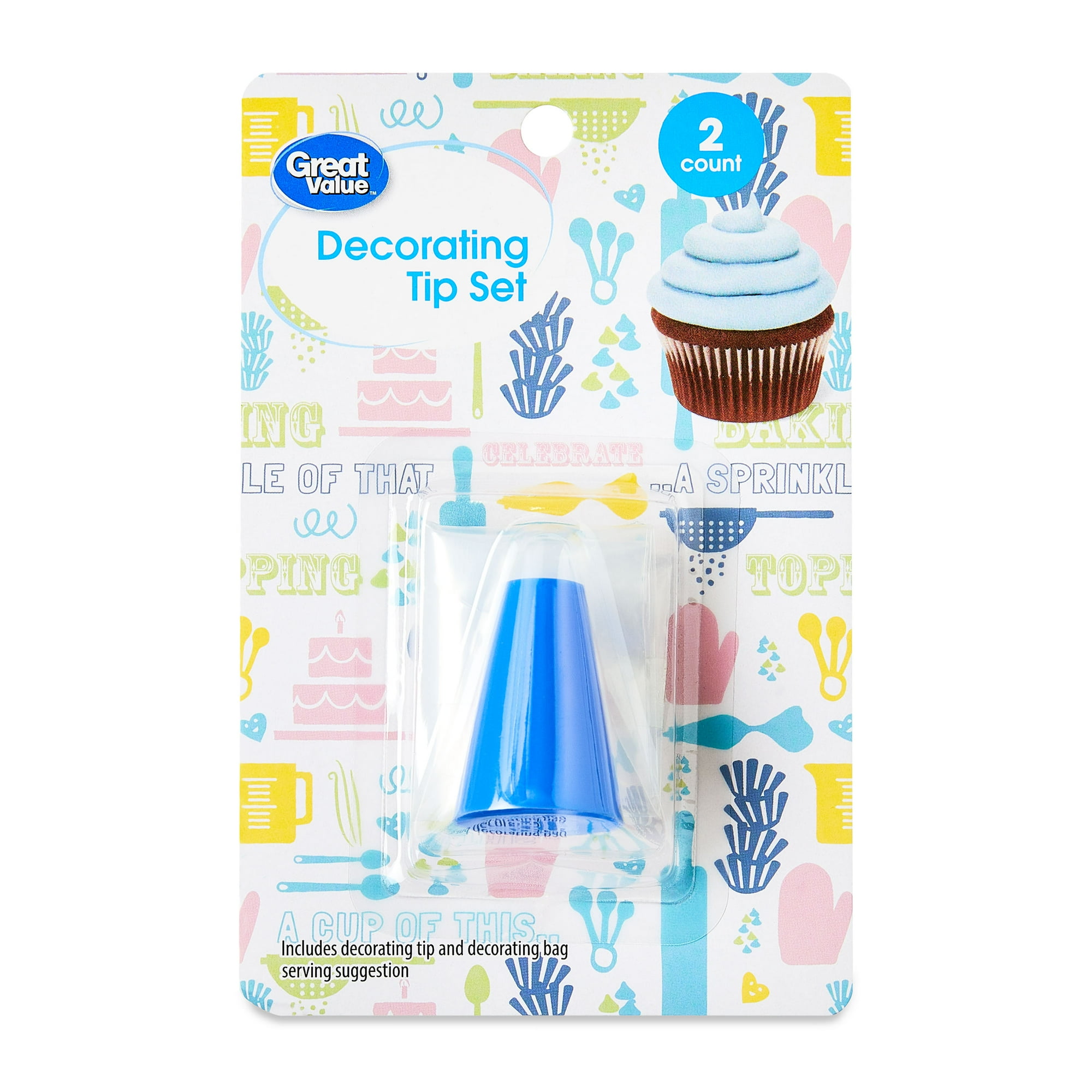 Great Value Decorating Tip Set, 2 Count