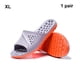thumbnail image 5 of Qarigey Zapatillas Hombres Mujeres Badslippers Hollow-out Casual antideslizante Playa Zapatillas Masaje Sandalias Interior Casa Piscina Calzado Gris/Naranja SG, 5 of 6