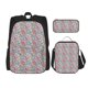 thumbnail image 1 of Easygdp Watercolor Butterflies Mochila para Niños y Niñas con Set de Caja de Almuerzo y Estuche para Lápices 3 en 1, Mochila Escolar Estampada para Adolescentes, 1 of 7