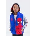 thumbnail image 3 of Marvel Spider-Man Little Boys Zip Up Vest 2fer Jacket Toddler to Big Kid, 3 of 5