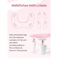 thumbnail image 4 of Reposabrazos para almohada de manicura Nail Tech LIONVISON en forma de U, 4 of 7
