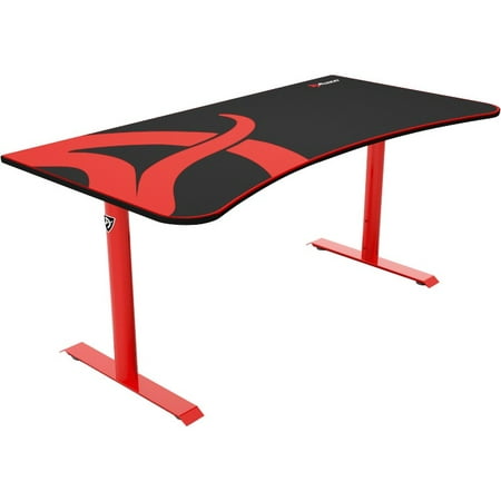 Arozzi Arena Metal Gaming Desk, Red
