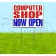 thumbnail image 1 of Computer Shop Now Open (18" x 24") Yard Sign, Includes Metal Step Stake, 1 of 6