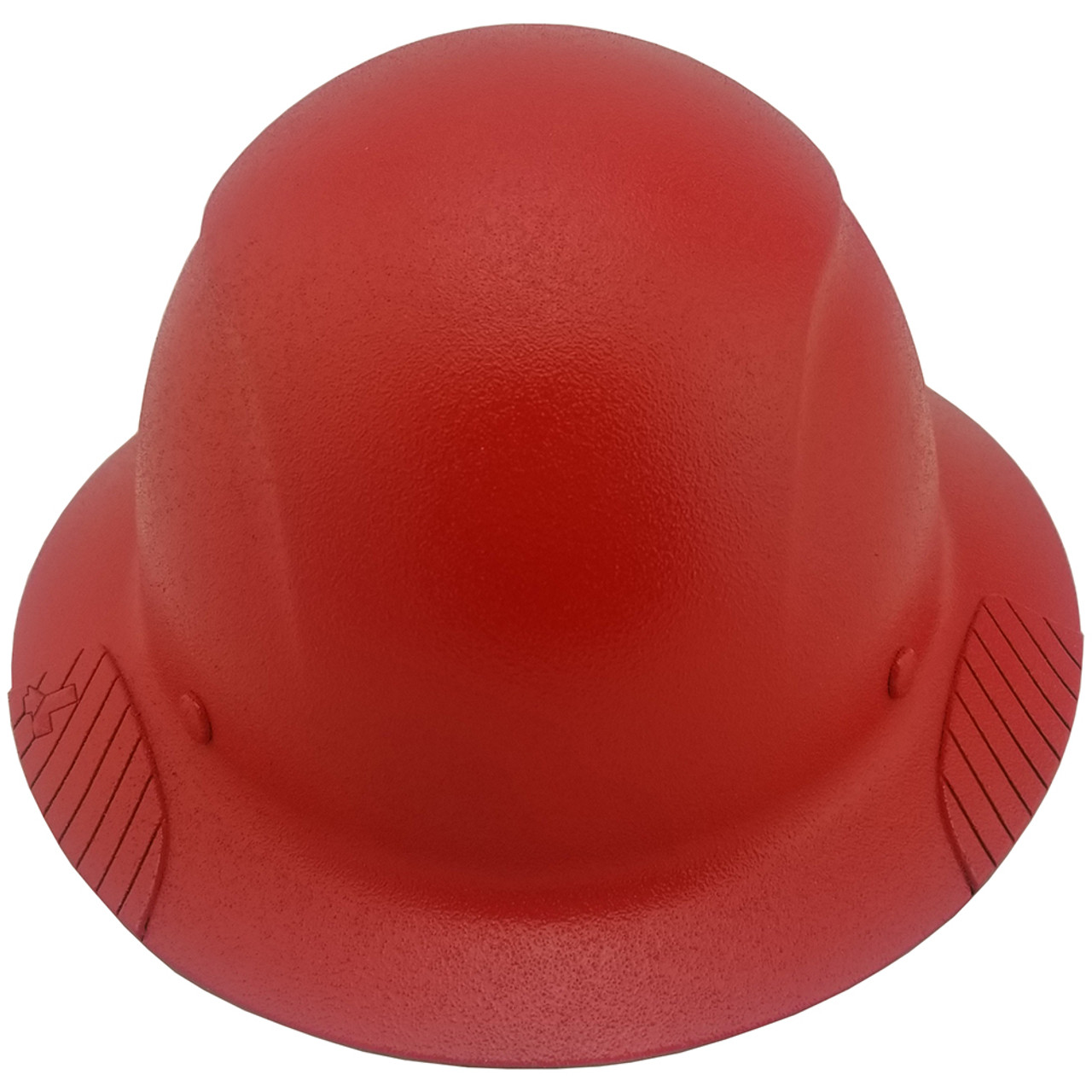 DAX Fiberglass Composite Hard Hat - Full Brim Textured Red with Tote