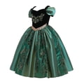 thumbnail image 2 of Vestido con hombros descubiertos, vestido para niñas, vestido para niñas, vestido con encaje y lazo, 2 of 5