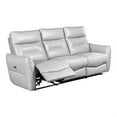 thumbnail image 2 of Furniture of America Dansworth 2-Piece Leather Power Sofa Set in Taupe, 2 of 8