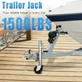 1000/1500 lbs Boat Trailer Jack with 6 Inch Dual Wheel, Heavy Duty
