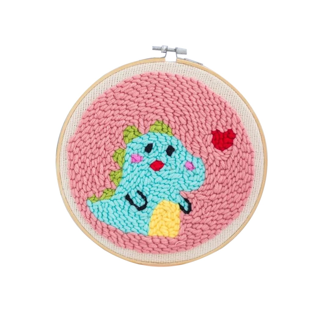 〖Follure〗DIY Punch Needle Starter Kit Embroidery Hoops Cross Stitch Hoop