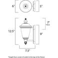 thumbnail image 2 of Maxim Lighting - One Light Outdoor Wall Lantern - Outdoor Wall Mount - Carriage, 2 of 2