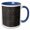 Blue/White, variant on 3drose, Black and Image of Silver Arrow Pattern, 11oz Two-tone Red Mug