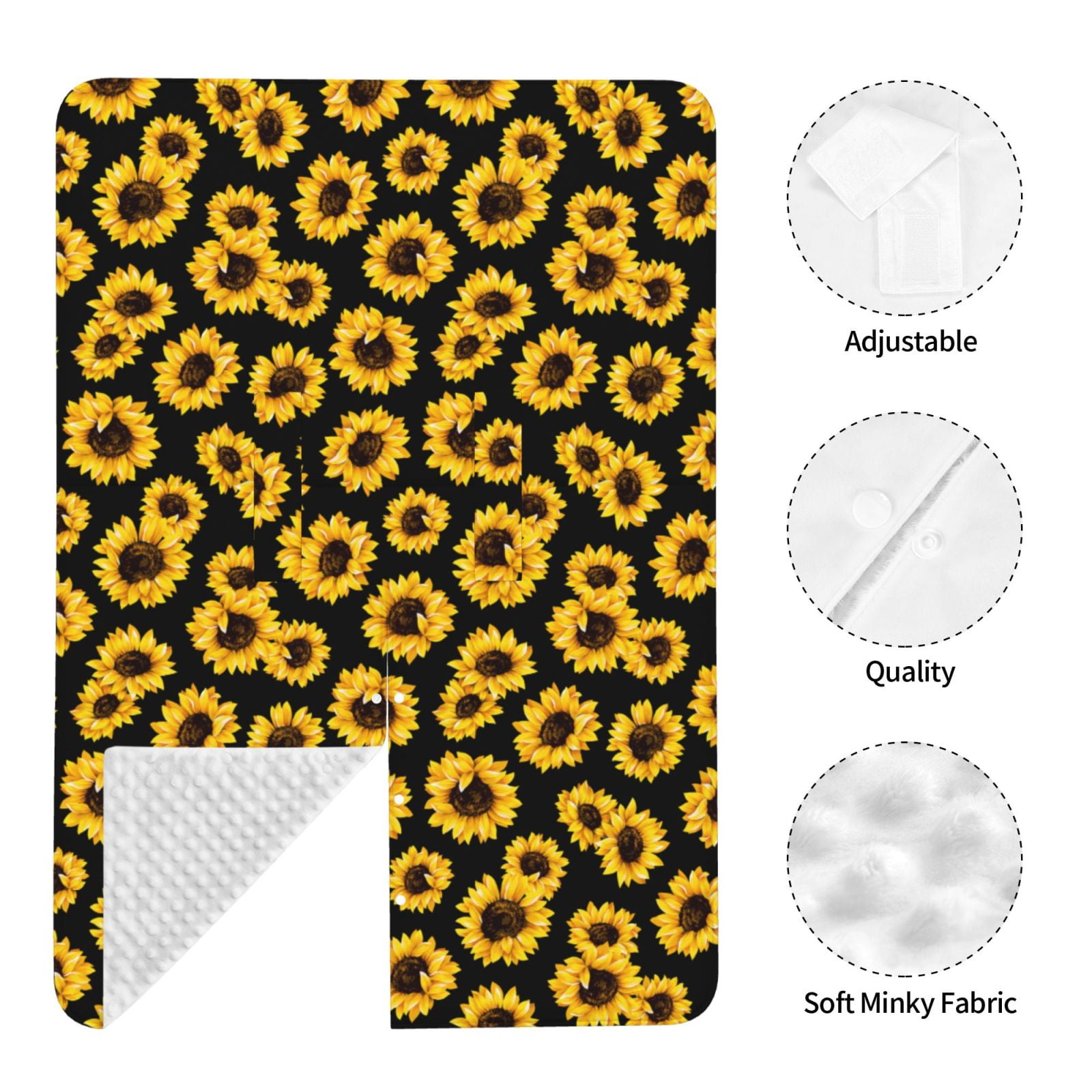 Car Seat Cover Baby - Sunflower 6 Breathable Infant Car Seat Cover for Baby Carseat, Lightweight Comfort Baby Essentials Must Haves Newborn Stuff for Girl Boy