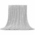 thumbnail image 2 of Christmas Snowflake Throw Flannel Blanket 40x60In Grey Gradient Super Soft Cozy Bed Blanket, Lightweight Plush Fuzzy Bed Throw for Bedroom Sofa Couch Living Room, 2 of 4