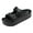 Black, variant on FREISTERN Women Thick Sole Slides Sandals Non-Slip Platform Slippers with Adjustable Buckle