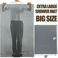 thumbnail image 3 of 47"x32" Gray Extra Large PVC Shower Mat – Non-Slip Quick-Drying Mat for Shower Stall, Tub & Bathroom Accessories, 3 of 7